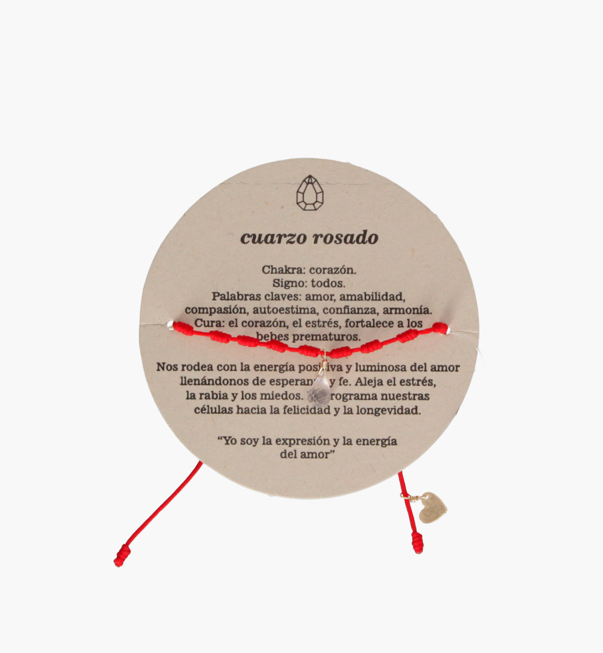 Pulsera de Cuarzo Rosado