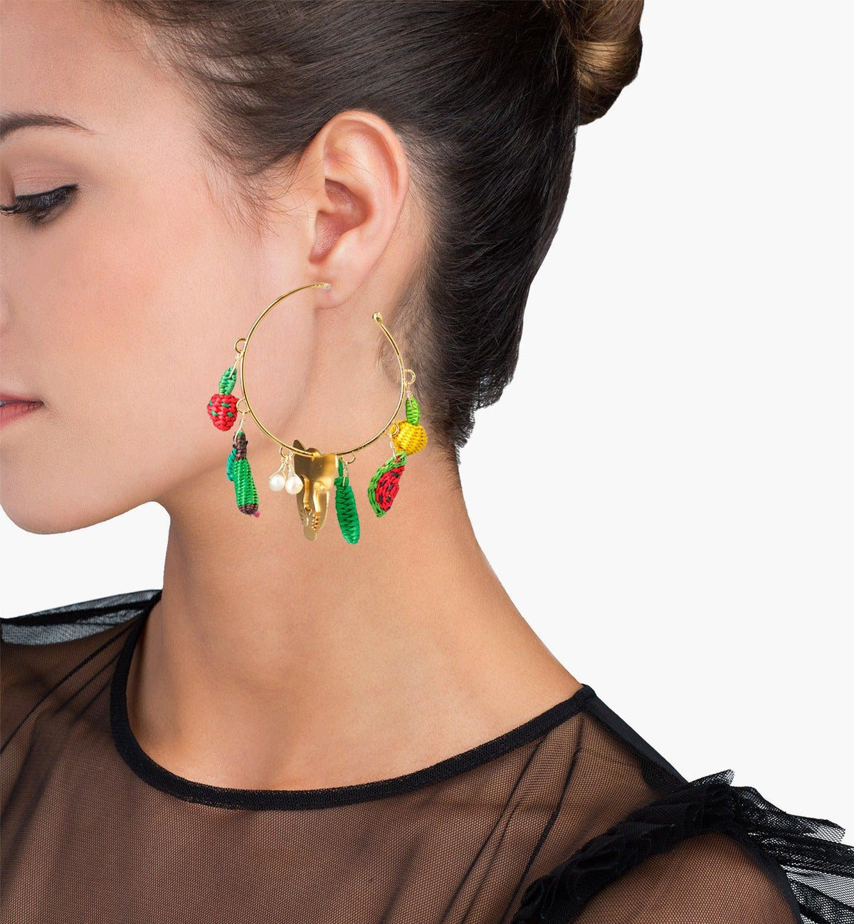 Aretes Jaguar Entre Frutas