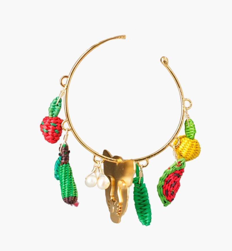 Aretes Jaguar Entre Frutas